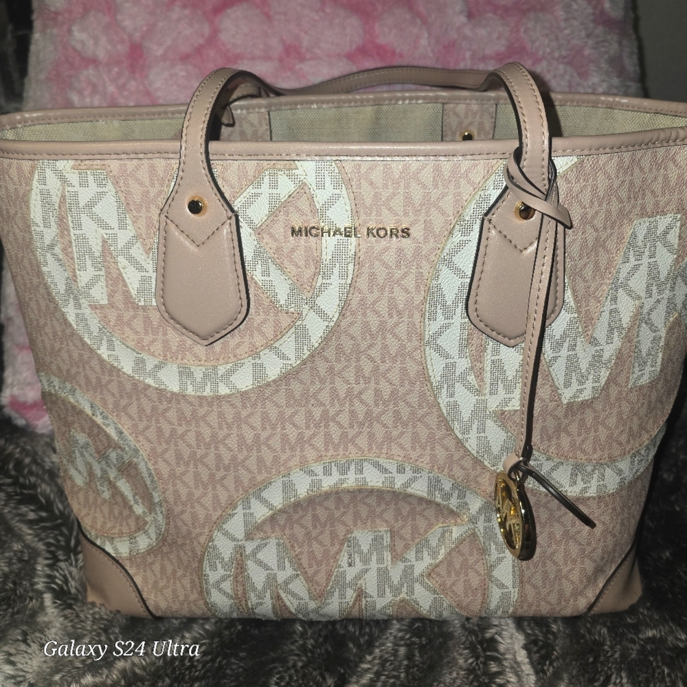 Michael Kors Pink Logo Tote Bag